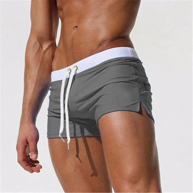 2023 New Swimwear Men Sexy Swimming Trunks Sunga Hot Swimsuit Mens Swim Briefs Beach Shorts Maillot De Bain Boxer Surf Shorts