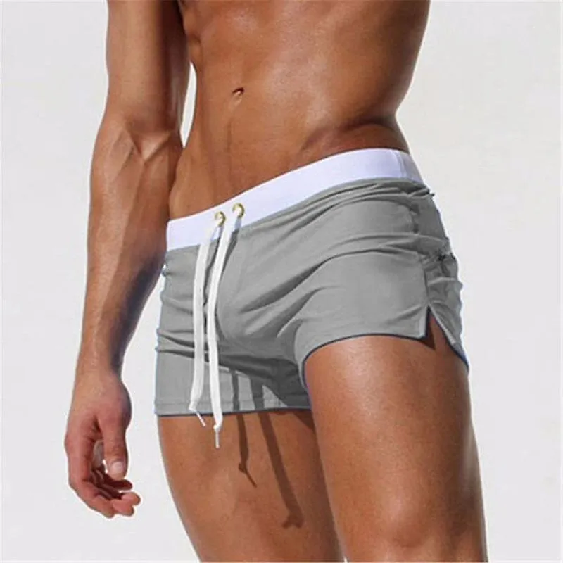 2023 New Swimwear Men Sexy Swimming Trunks Sunga Hot Swimsuit Mens Swim Briefs Beach Shorts Maillot De Bain Boxer Surf Shorts