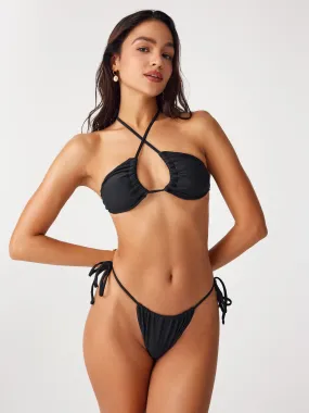  Bikini Traje de Baño Halter Cruzado