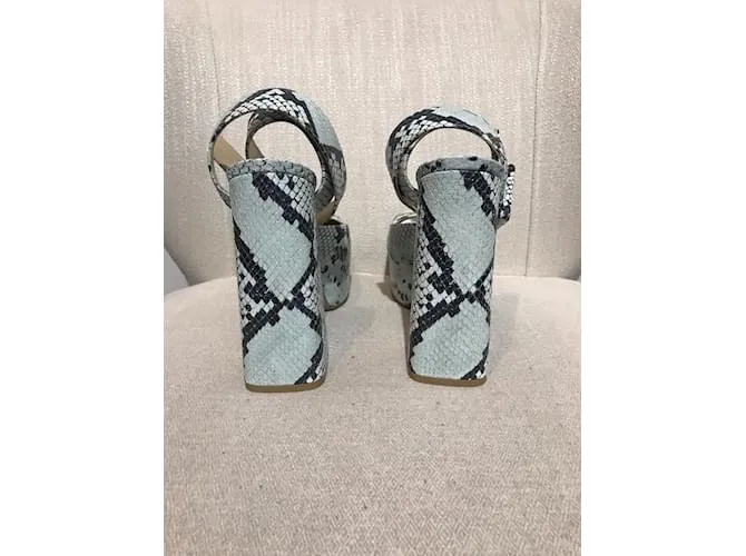 BOTTEGA VENETA Tacones T.UE 41 Pieles exóticas Azul 