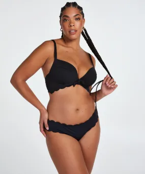 Braguita de Bikini Rio Scallop - Negro