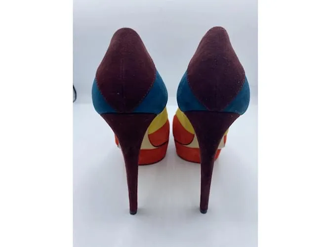 CHARLOTTE OLYMPIA Tacones T.UE 36.5 ante Multicolor 