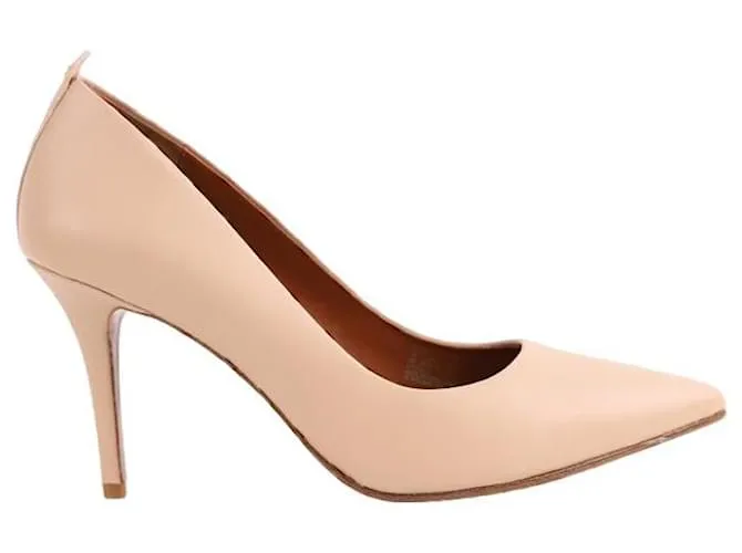 Coach Tacones de cuero Beige 