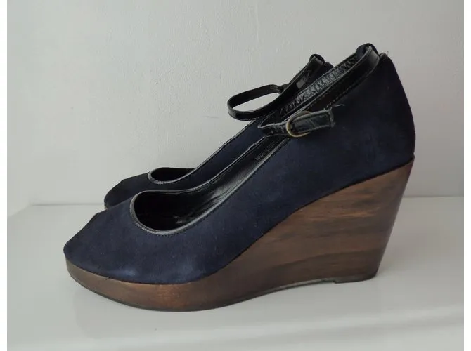 Comptoir Des Cotonniers Tacones Negro Marrón oscuro Azul marino 