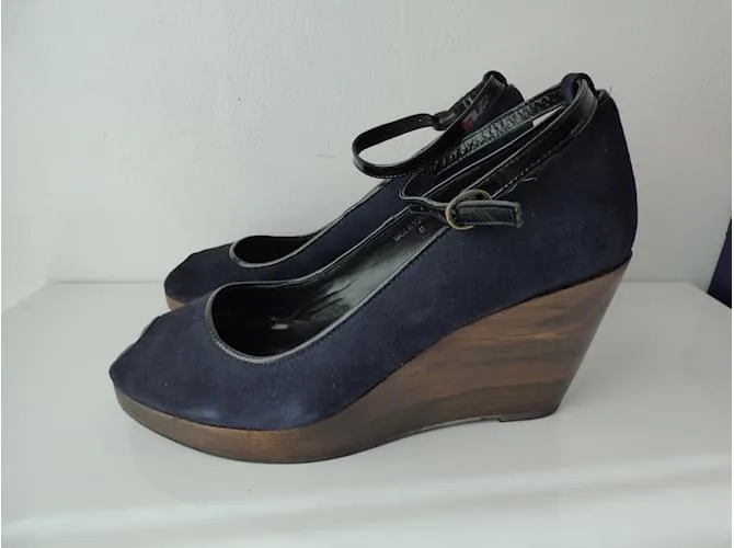 Comptoir Des Cotonniers Tacones Negro Marrón oscuro Azul marino 