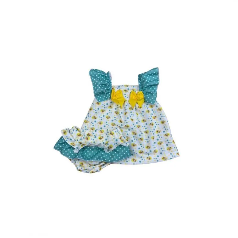 Conjunto vestido bebe peces