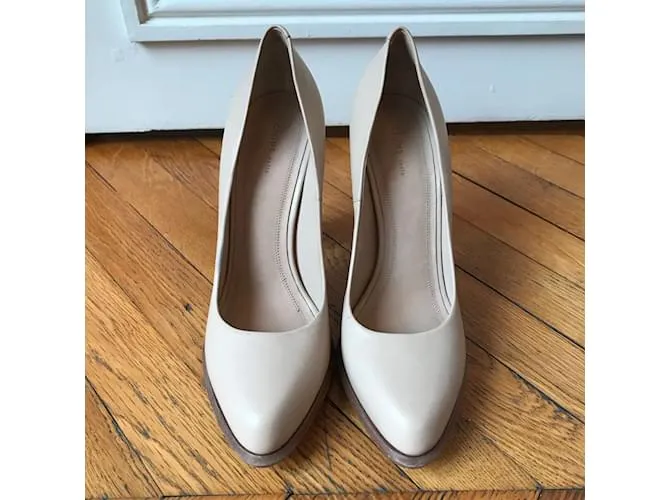 Céline Tacones CELINE T.UE 37 cuero Beige 