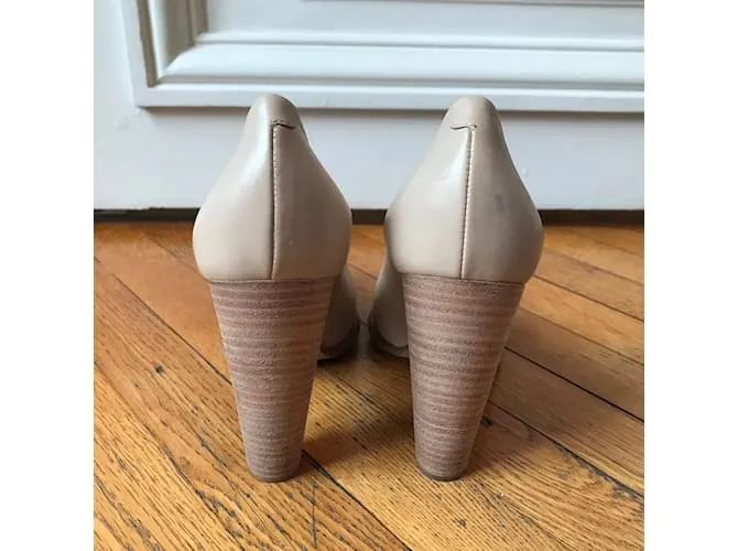 Céline Tacones CELINE T.UE 37 cuero Beige 