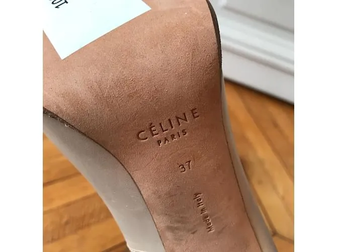 Céline Tacones CELINE T.UE 37 cuero Beige 