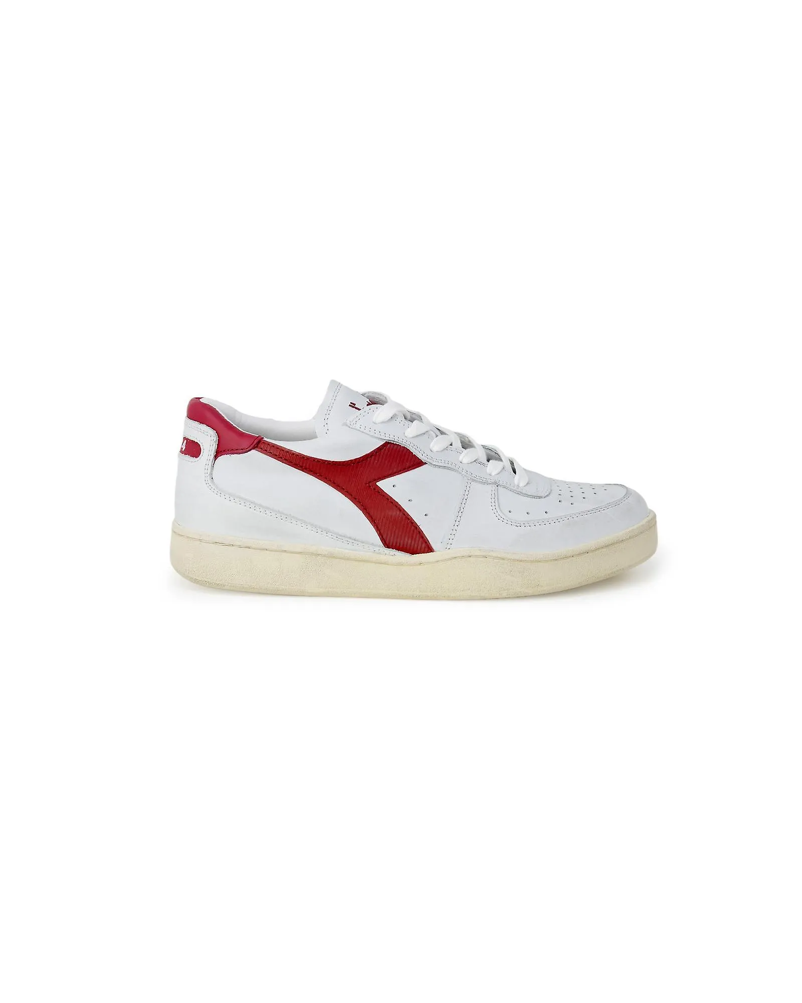 Diadora Heritage Lace-Up Sneakers with Leather Lining and Rubber Sole