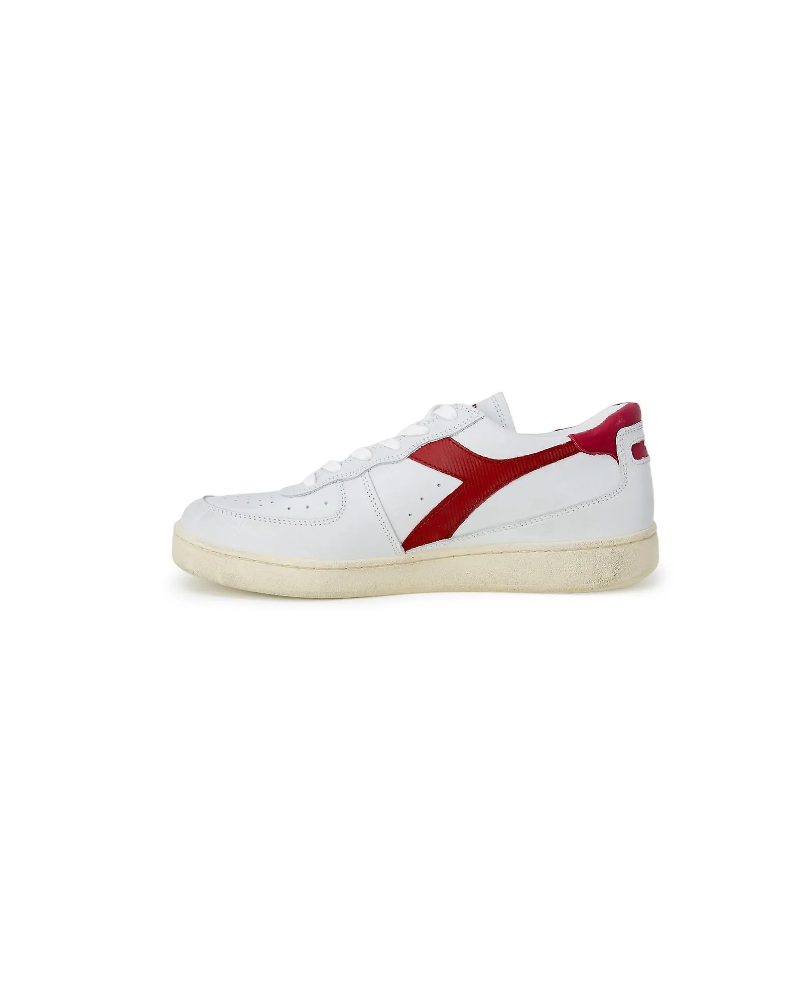 Diadora Heritage Lace-Up Sneakers with Leather Lining and Rubber Sole