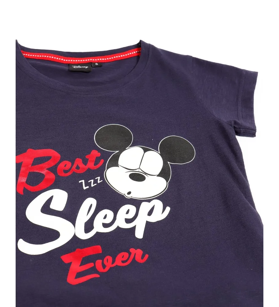 DISNEY PIJAMA MANGA CORTA MINNIE BEST SLEEP EVER  MARINO