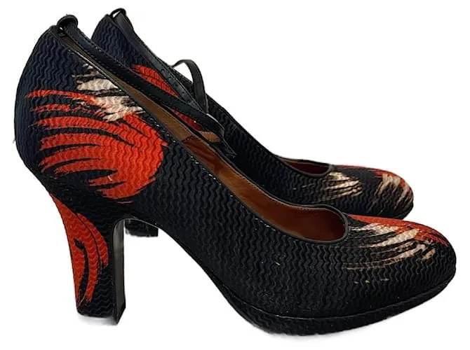 DRIES VAN NOTEN Tacones T.UE 38 paño Negro 