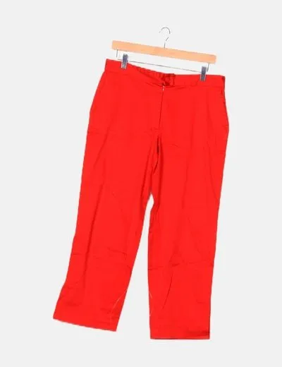 Globe line Pantalón capri rojo