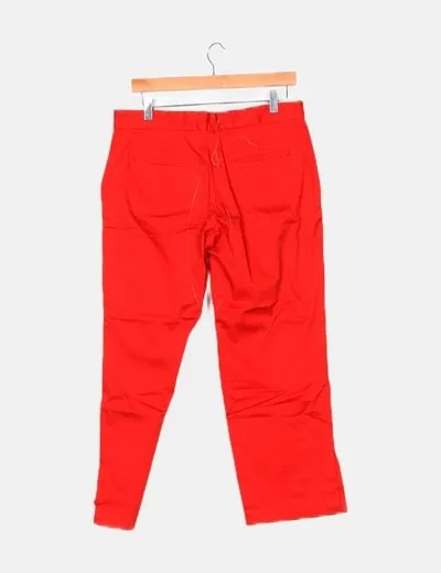 Globe line Pantalón capri rojo