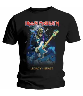 Iron Maiden Eddie on Bass Camiseta Licencia oficial Tee RockOff IMTEE73MB