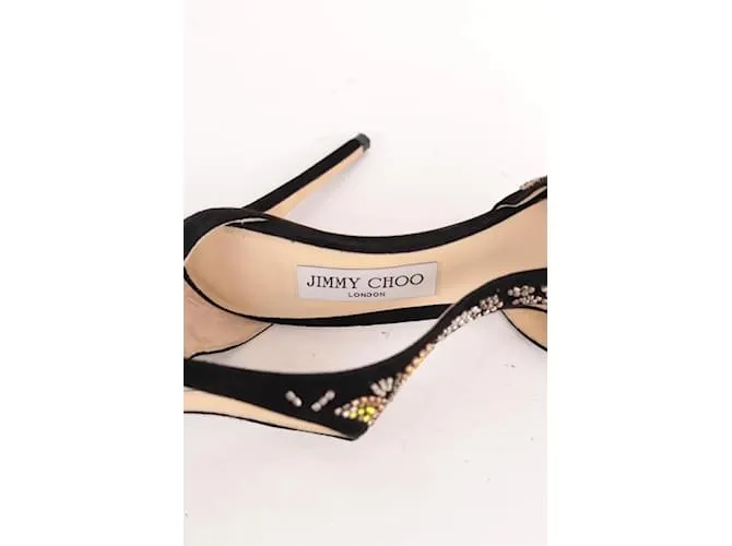 Jimmy Choo Tacones de gamuza Negro 