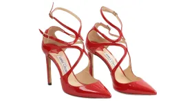 LANCEL Tacones UE 38 Charol Roja 