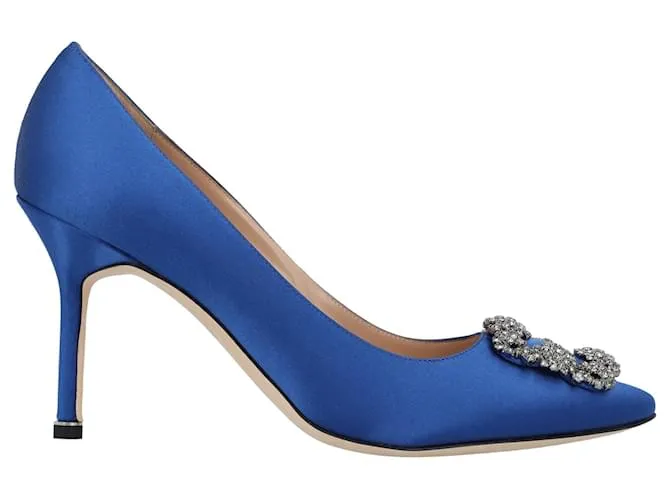 Manolo Blahnik Hangisi 090 Tacones Azules 