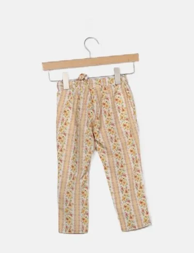 Mayoral Pantalón beige estampado