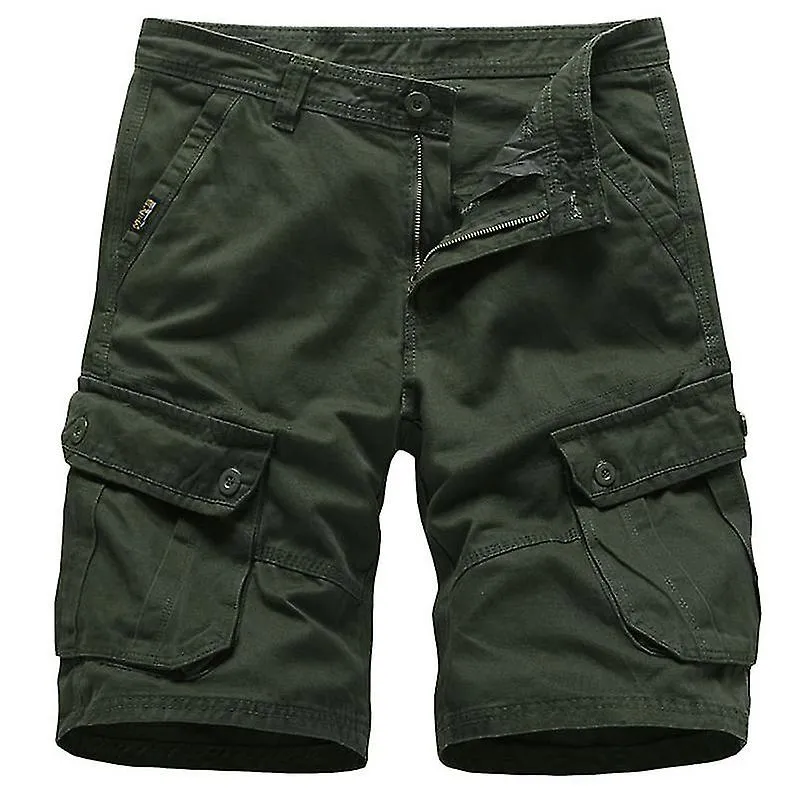 Mens Cargo Shorts Summer Outdoor Hiking Multi-pocket Work Pants