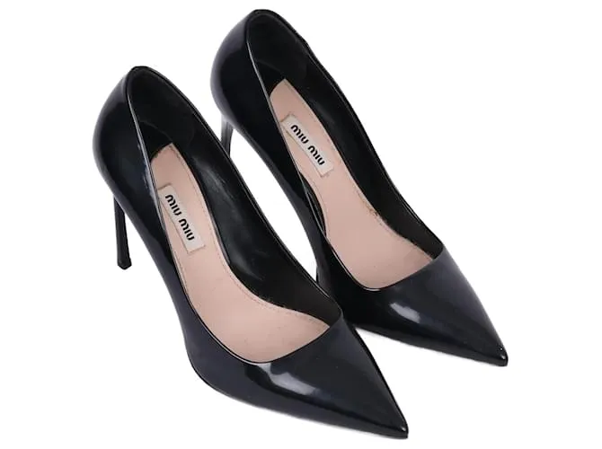 Miu Miu MIU Tacones MIU T.UE 37.5 Charol Negro 