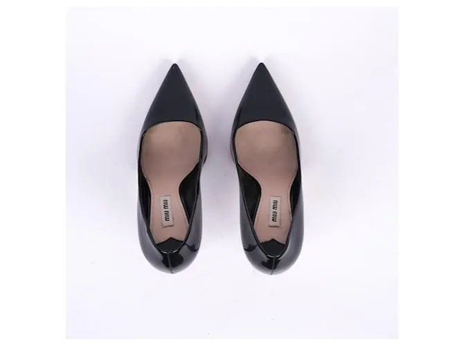 Miu Miu MIU Tacones MIU T.UE 37.5 Charol Negro 