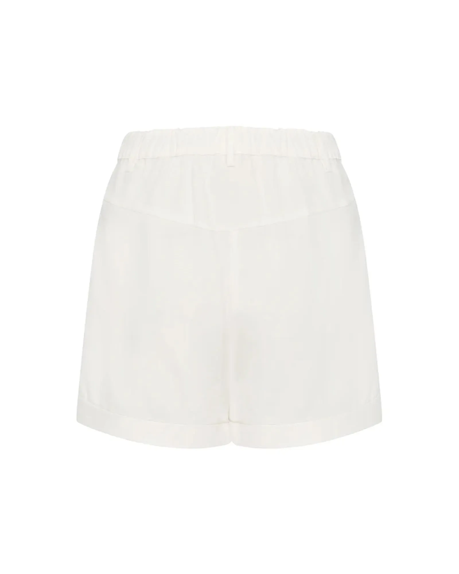 Mode d'Vie Side Pocket White Shorts