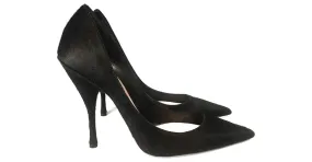 NINA RICCI Tacones T.UE 41 Piel de becerro estilo potro Negro 