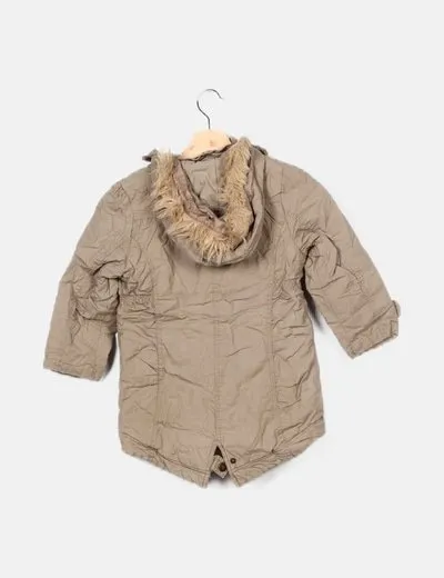 NKY Parka beige básica