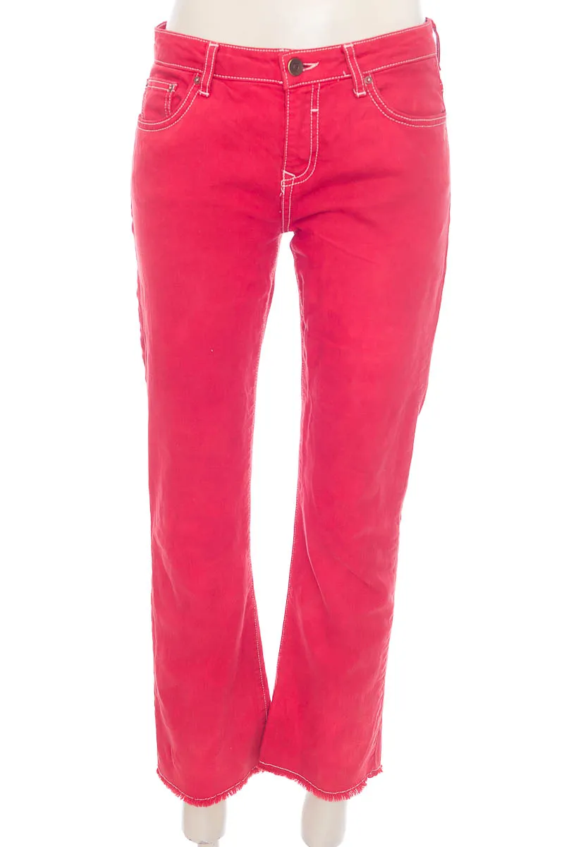 Pantalón color Rojo - Zara