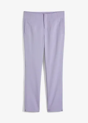 Pantalón de pinzas Violeta claro