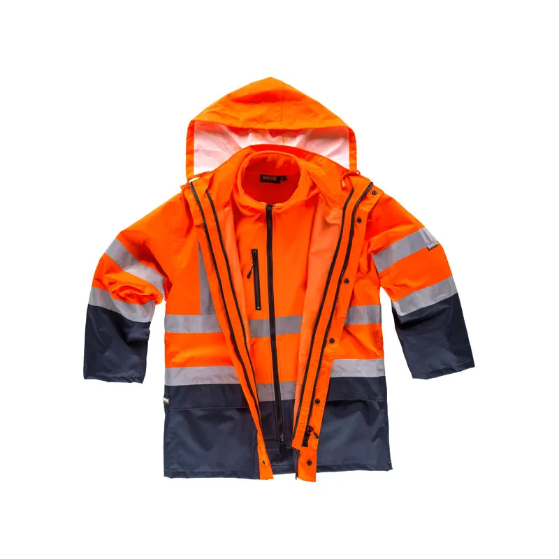 Parka workteam alta visibilidad desmontable c3745