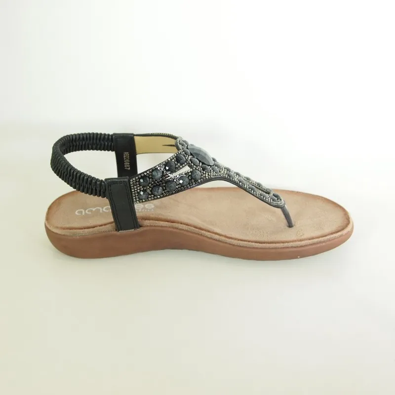 Sandalias Amarpies ABZ26667 Negro