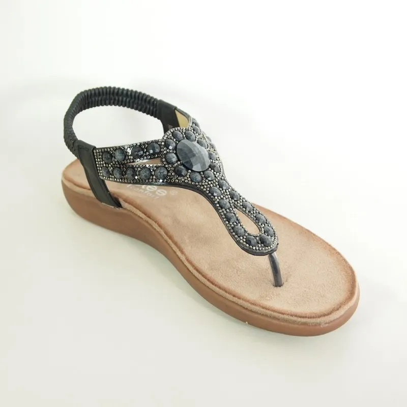 Sandalias Amarpies ABZ26667 Negro