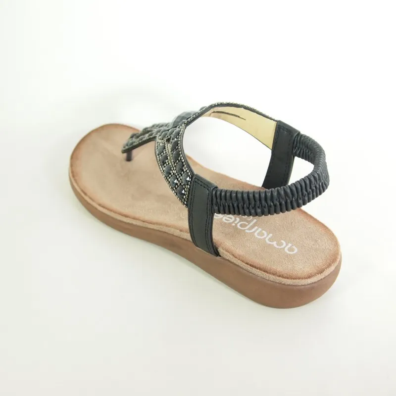 Sandalias Amarpies ABZ26667 Negro