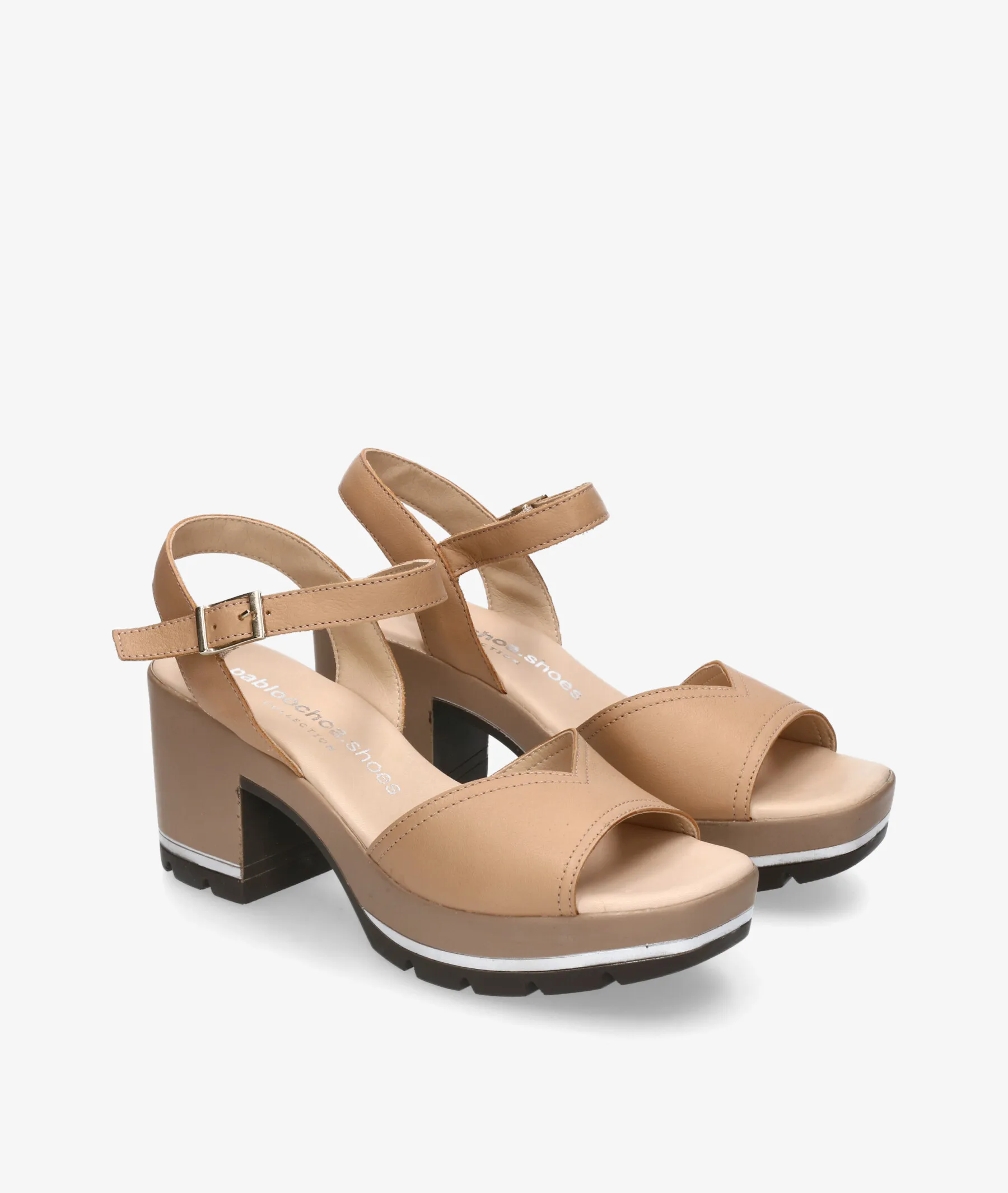 Sandalias pabloochoa.shoes 643 en camel