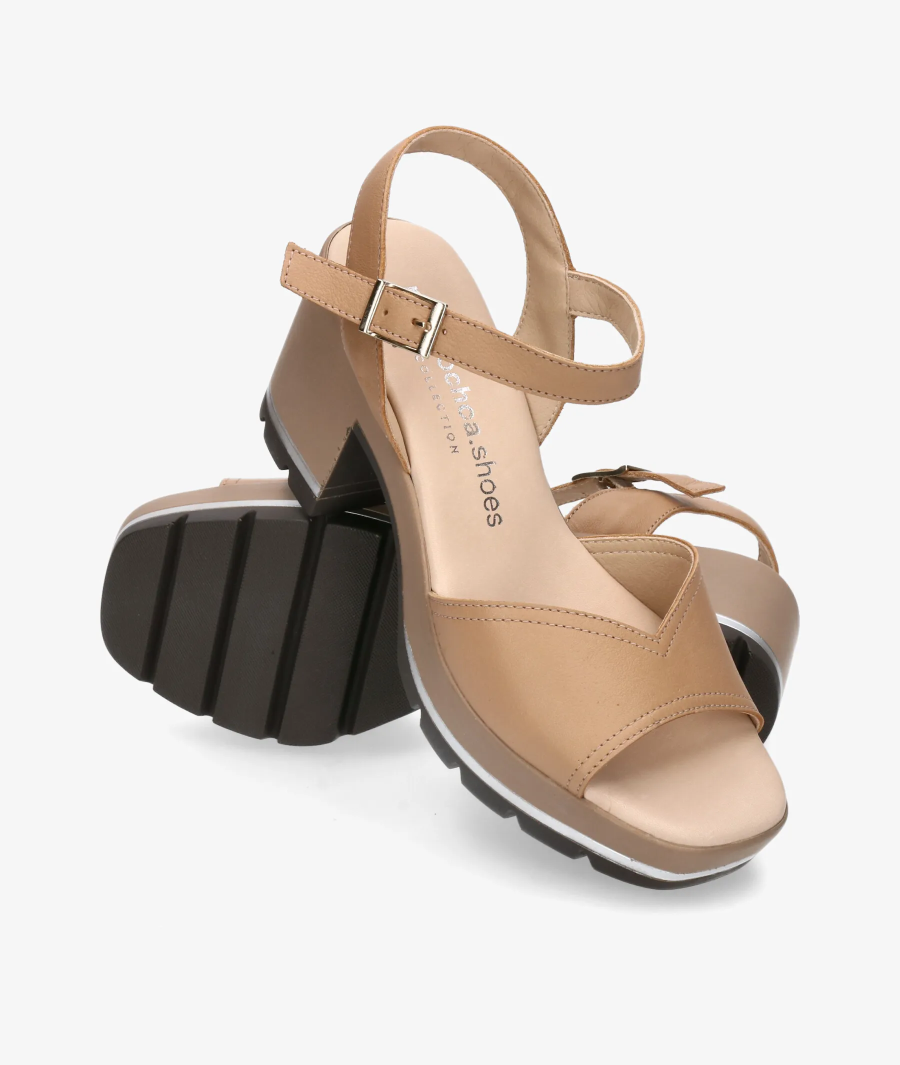 Sandalias pabloochoa.shoes 643 en camel