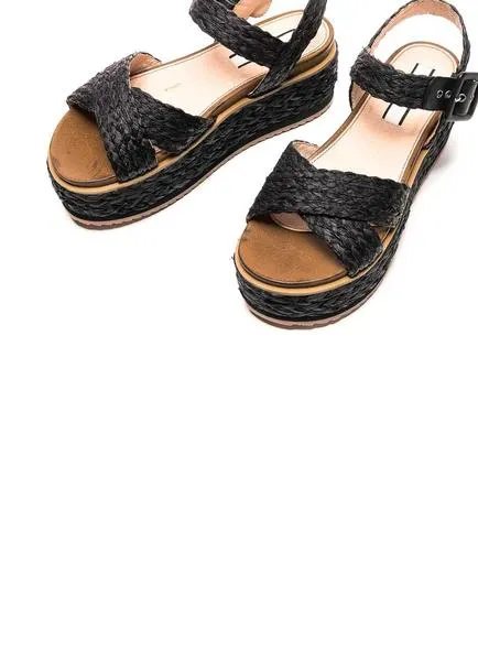 sandalias pepe jeans wick natural negro para mujer