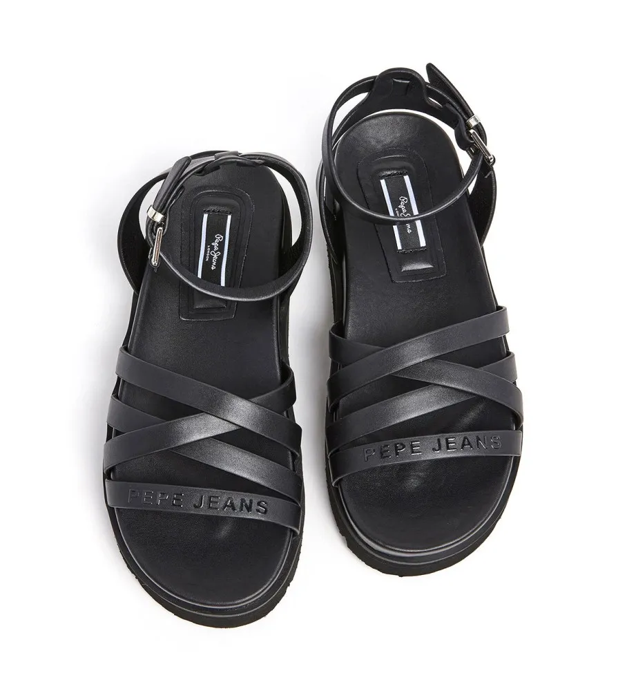 Sandalias Pola Cross negro