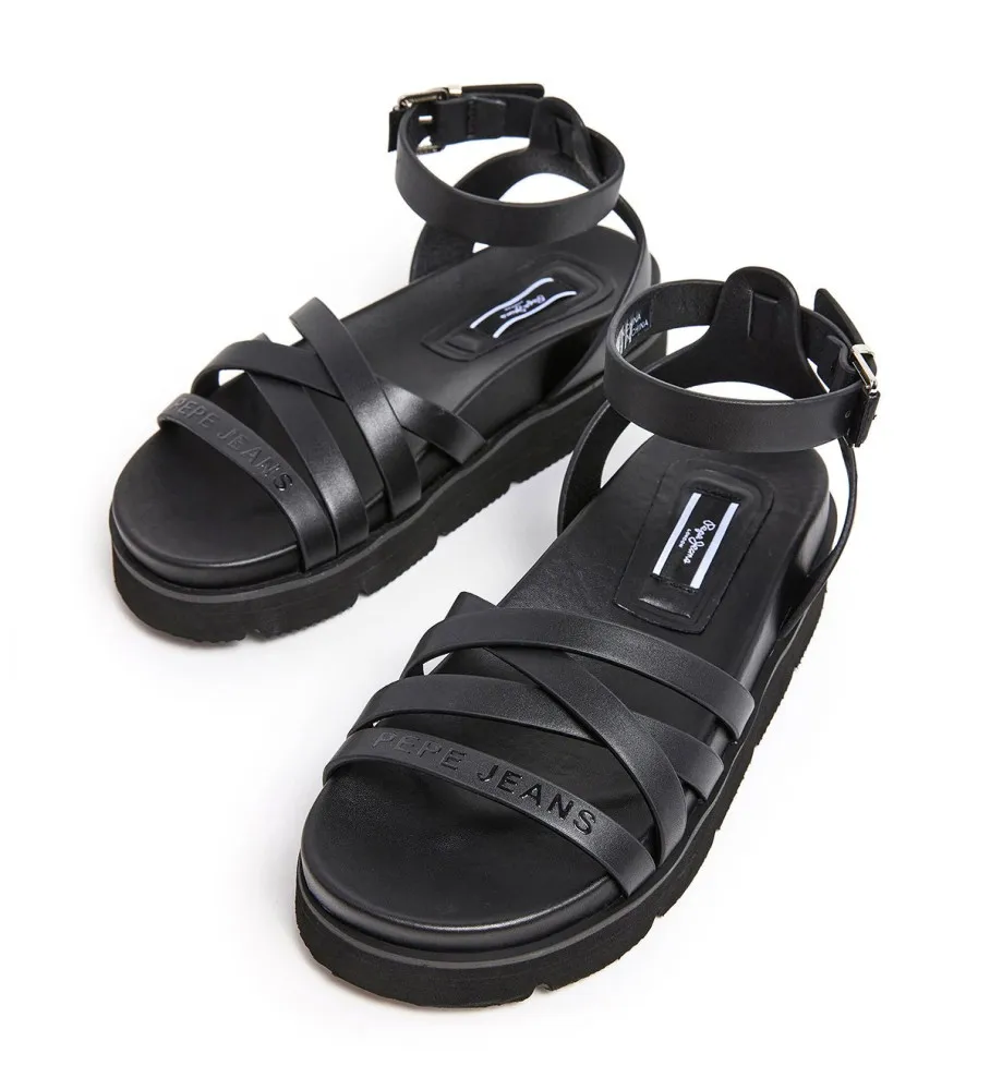 Sandalias Pola Cross negro