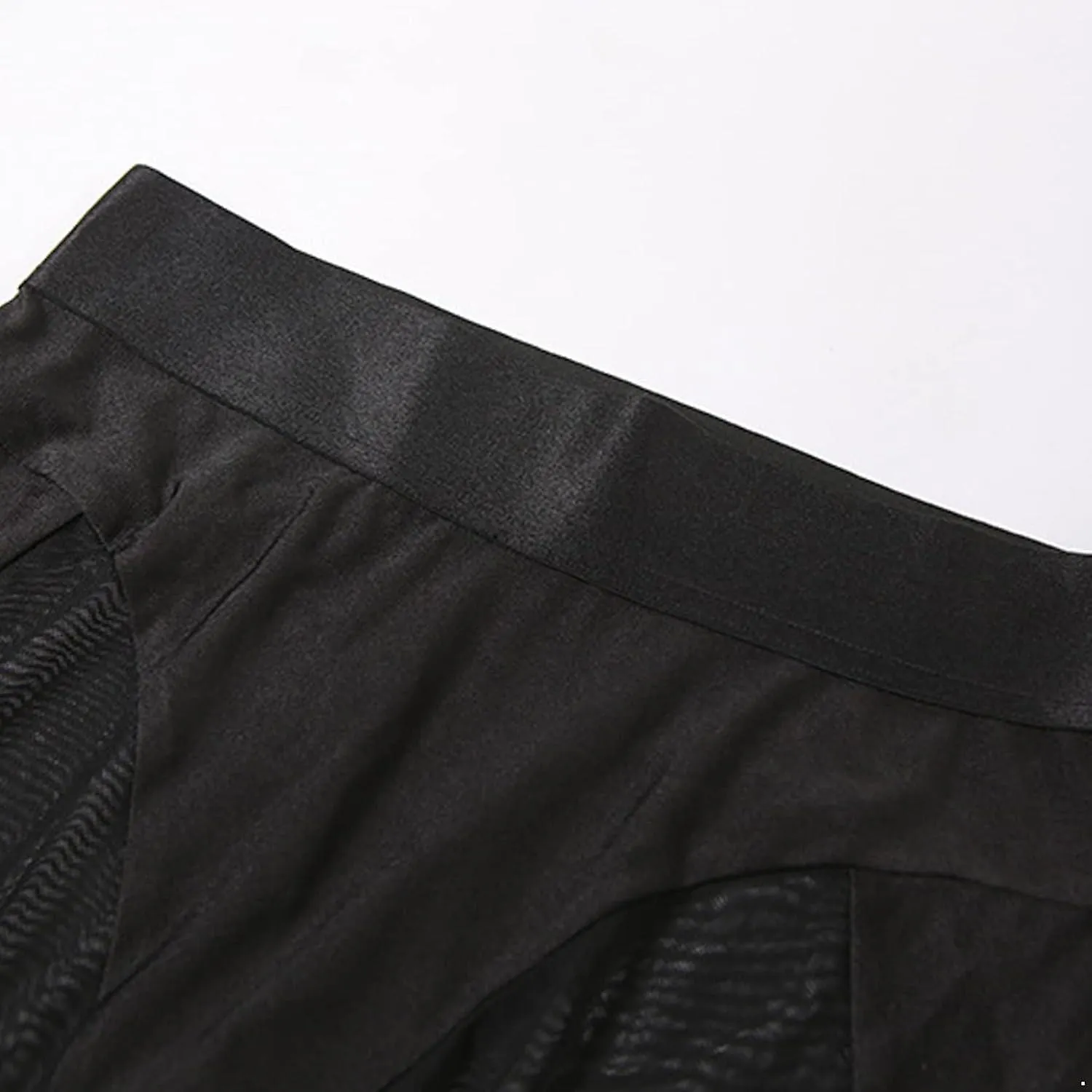 See-through Mesh Patchwork Shorts Fitness Sport Wear