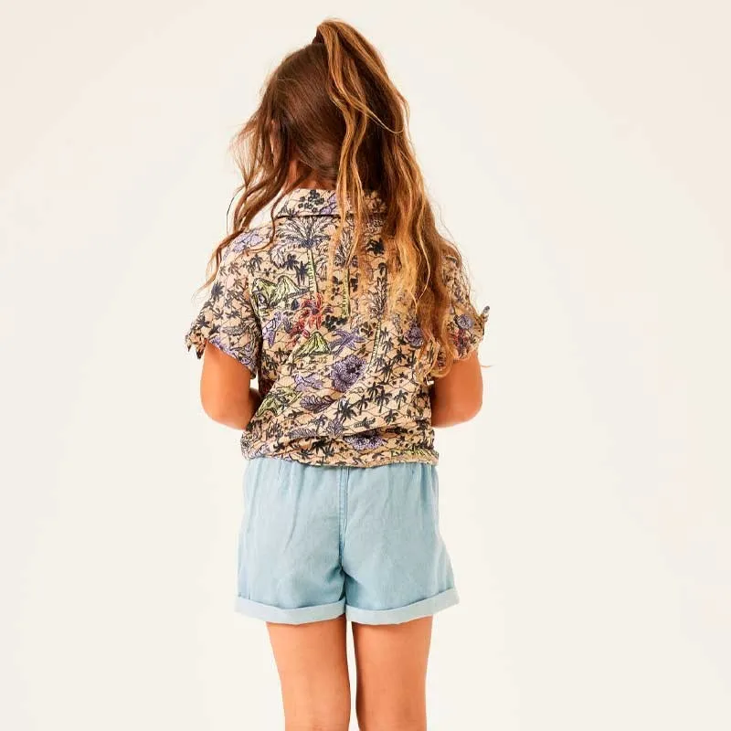 Short niña denim azul claro de Garcia Jeans