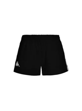 shorts kappa tessa negro para mujer