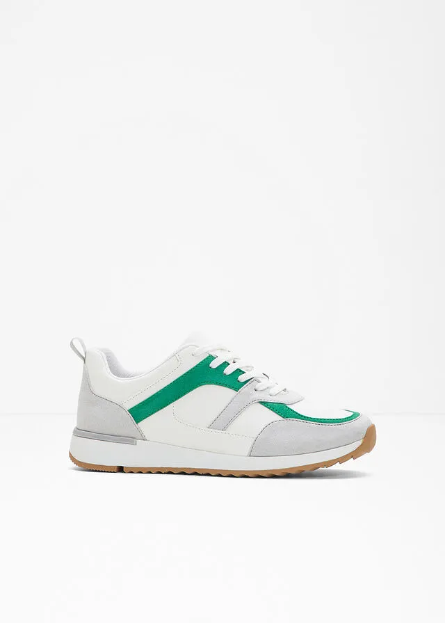 Sneakers bajos Blanco/gris/verde