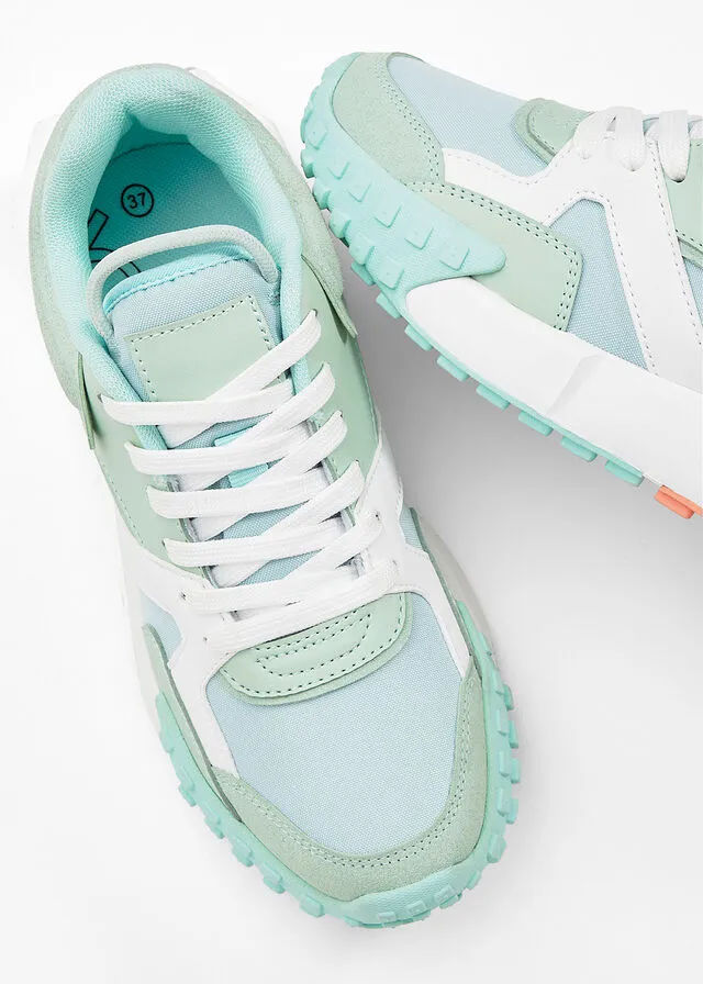 Sneakers bajos menta