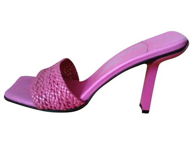 Stéphane Kelian STEPHANE KELIAN Tacones Cuero Sabot Fucsia 