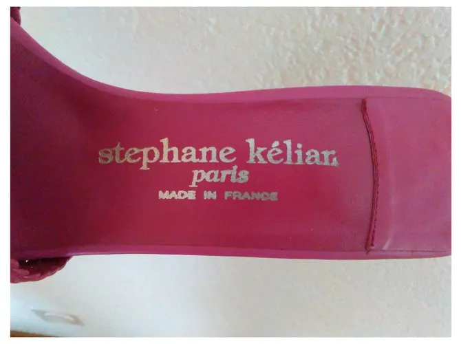 Stéphane Kelian STEPHANE KELIAN Tacones Cuero Sabot Fucsia 