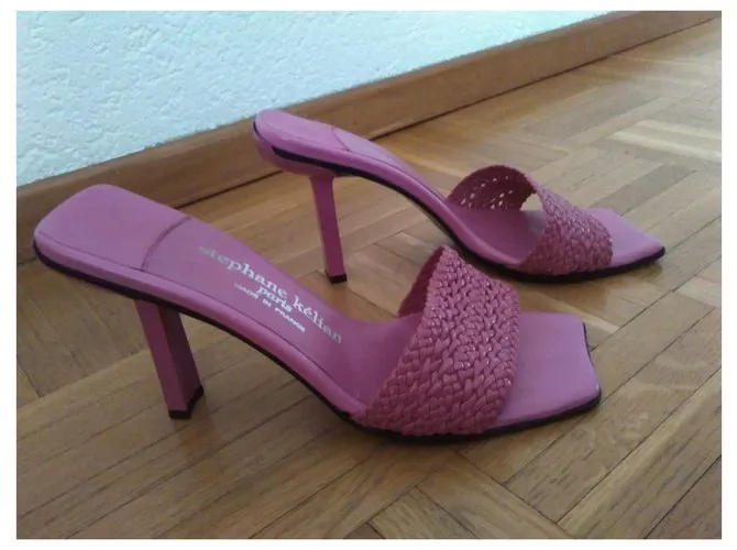 Stéphane Kelian STEPHANE KELIAN Tacones Cuero Sabot Fucsia 