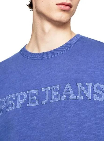 sudadera pepe jeans gavin azul para hombre